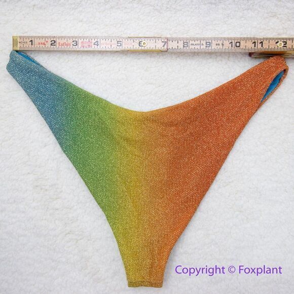 NEW‎ Beach Riot Free People desert ombre shine Bikini Swim Bottoms, size M - Picture 6 of 16